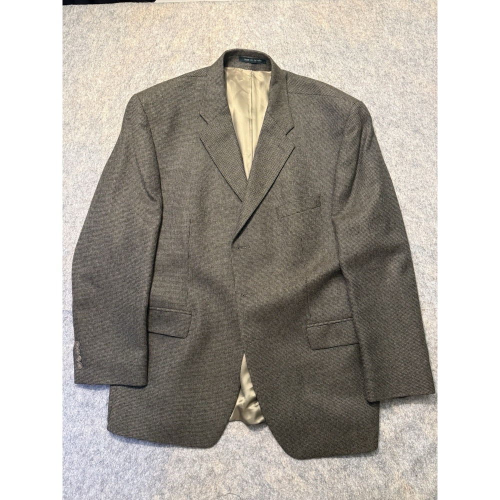 Lauren Ralph Lauren Gray Wool Tweed 46R 46x29 Classic Fit 2-Button $249 MSRP